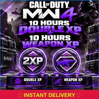 10 Hours Double XP + 10 Hours Weapon XP