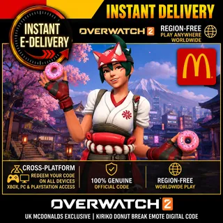 Overwatch McDonalds Kiriko Donut Break Emote