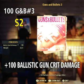 100 Guns And Bullet #3