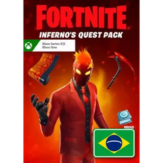 Fortnite: Inferno's Quest Pack + 1,500 V-Bucks [Xbox Key] 🔥 [🇧🇷 Brazil] • Instant Code
