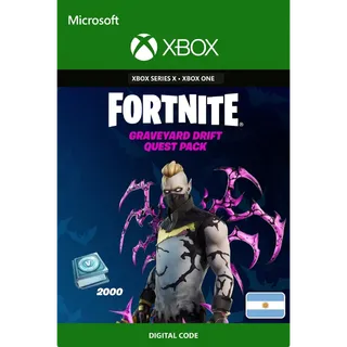 Fortnite: Graveyard Drift Quest Pack + 2,000 V-Bucks [Xbox Key] 🦇 [🇦🇷 Argentina] • Instant Code