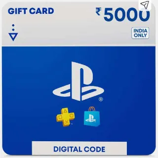 5000 INR PlayStation Giftcards India