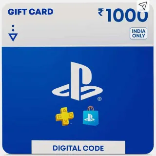 1000 INR India PlayStation Giftcards