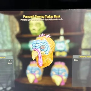 glowing turkey mask