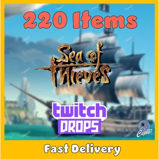 Sea of Thieves Twitch Drops - 10x OBSIDIAN/19x GP/EWR/TH/RSD.. 825k Gold - 220 Items