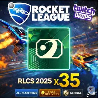 Rocket League Twitch Drops - 35 Items/Packs