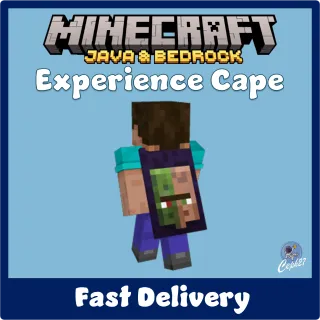 Minecraft - Experience Cape - AUTOMATIC DELIVERY - Bedrock&Java - All Platforms