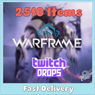 Warframe Twitch Drops - Styanax + Saryn + Sevagoth + Ember + Mesa + Valkyr + 7 Shards + 38 Forma + 10k Kuva + MORE - 2510 Items