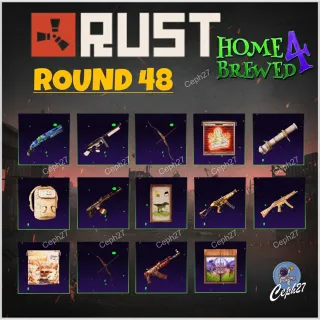 Rust Twitch Drops - Round 48 - ALL 14/14 Items/Skins READY