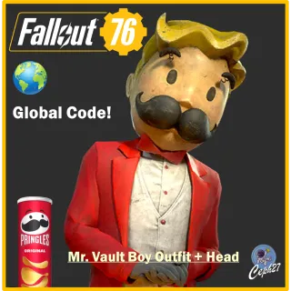 Fallout 76 - Mr. Vault Boy Outfit + Head - Global Code