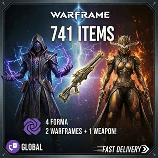 Warframe Twitch Drops - Dante + Mesa Prime + Haalvu + 4 Forma + MORE - 741 Items