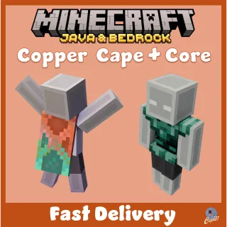 Minecraft - Copper Cape + Copper Core Bundle - Bedrock&Java - All Platforms
