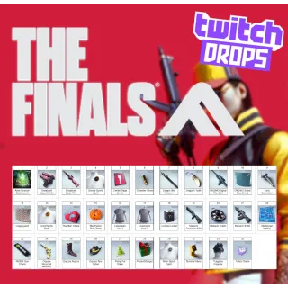 The Finals Twitch Drops - Weapons + Gadgets + Charms + More - ALL 86/86 Items
