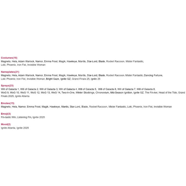 Marvel Rivals Twitch Drops - Magneto + Emma + Iron Fist - 16 Costume ...