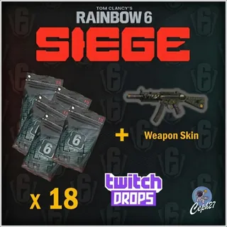Rainbow Six Siege Twitch Drops - 18x Esport Pack + Weapon Skin + PREORDER