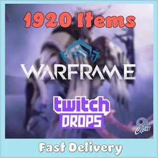 Warframe Twitch Drops - Sevagoth + Saryn + Ember + Nyx + Valkyr + Baza + 32 Forma + MORE - 1920 Items