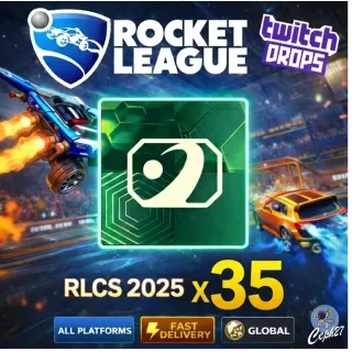 Rocket League Twitch Drops - 35 Items/Packs