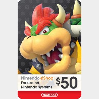 $50.00 Nintendo eShop