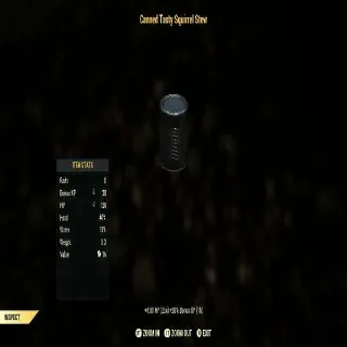 x25 Canned Tasty Squirrel Stew (+25% XP)