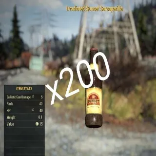 x200 Irradiated Sunset Sarsaparilla