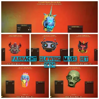 Fasnacht Glowing Mask Set 2024