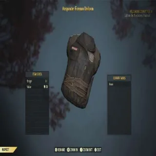 Responder Fireman Uniform (No Helmet)