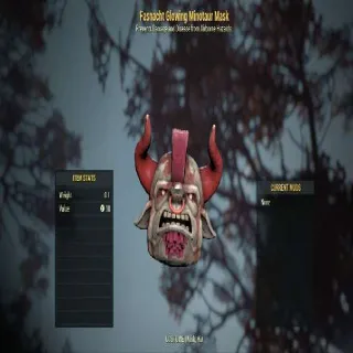 Fasnacht Glowing Minotaur Mask