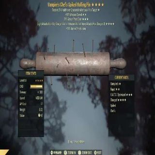 V40ws35 Charged Rolling Pin (4-star God Roll)