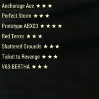 7 Unique Legendary Weapons Bundle