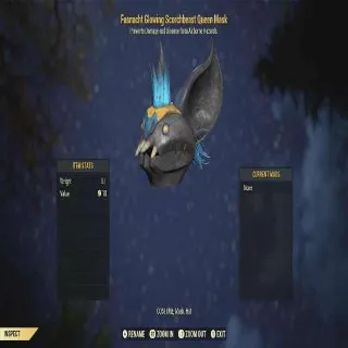 Fasnacht Glowing Scorchbeast Queen Mask