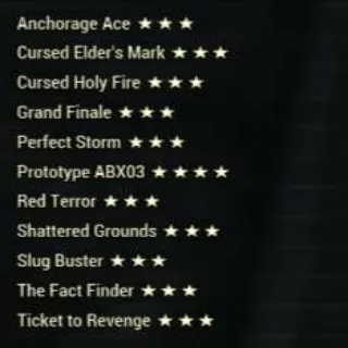 11 Unique Legendary Weapons Bundle