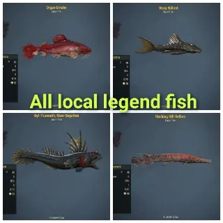 All 4 Local Legend Fish