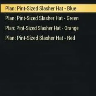 All 4 Pint-sized Slasher Hat Plans