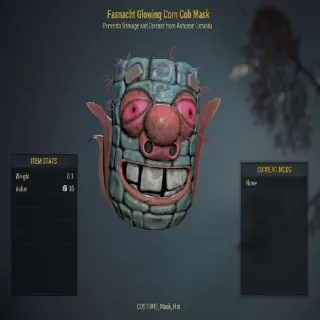 Fasnacht Glowing Corn Cob Mask