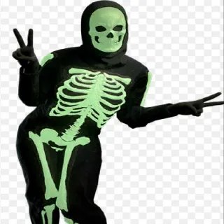 Plan: Glowing Skeleton Costume + Hood