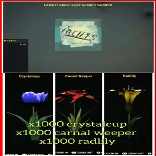 Recipe: Black-eyed Susan's Soothin' + 1k Crystalcup, Carnal Weeper, Radlily