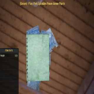 Plan: Pink Sprinkles Power Armor Paints