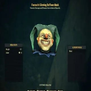 Fasnacht Glowing Buffoon Mask