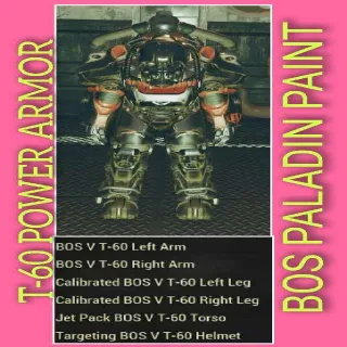T-60 BOS PALADIN PAINT SET