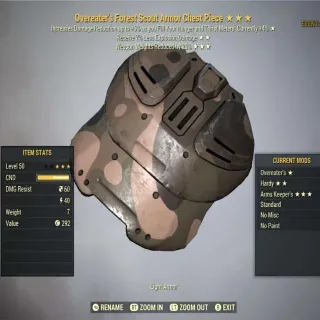 OE 7LED WWR FOREST SCOUT ARMOR CHEST PIECE