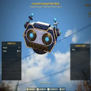 Fasnacht Glowing Robot Mask