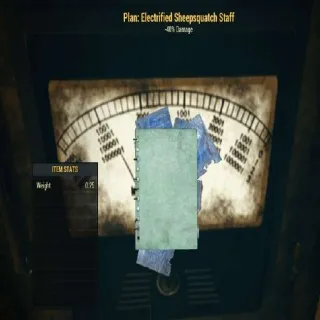 Plan: Electrified Sheepsquatch Staff