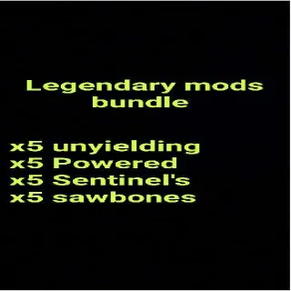 Legendary mods bundle (bloodied Builds)
