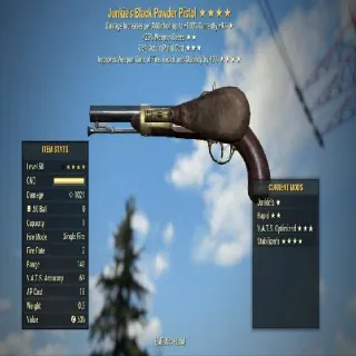 J2535 Stabilizer's Black Powder Pistol