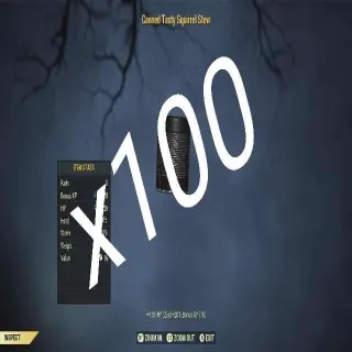 x100 Canned Tasty Squirrel Stew (+25% XP)