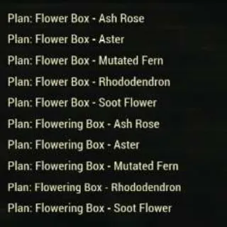 All Flower/Flowering box Plans
