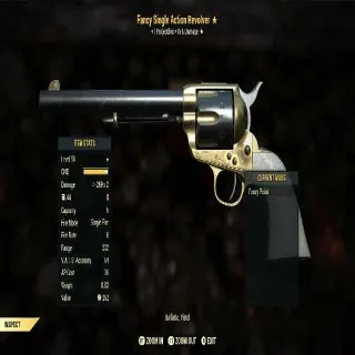 Fancy Single Action Revolver (Two Shot)