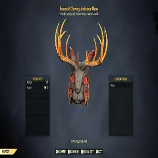 GLOWING JACKALOPE MASK