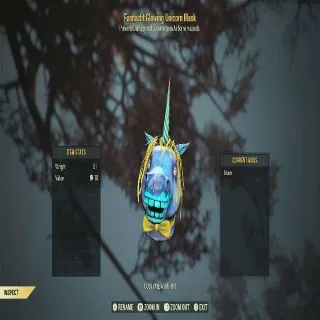 Fasnacht Glowing Unicorn Mask