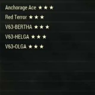 5 Unique Legendary Weapon Bundle